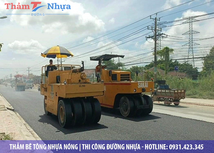 Thiết bị thi công thảm bê tông nhựa nóng quận 2 hiện đại