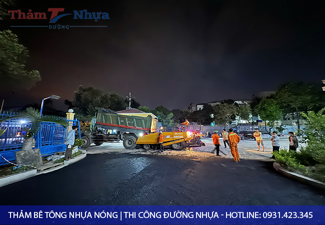 Dự án thi công thảm bê tông nhựa nóng tại quận 7 Dự án thi công thảm bê tông nhựa nóng tại quận 7